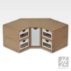 Hobby Zone Workstation Drawers Corner Module Organize
