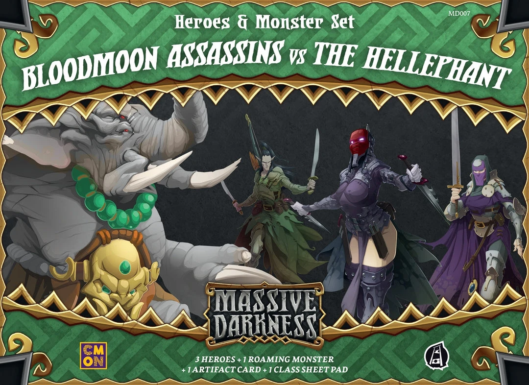 CMON Massive Darkness - Bloodmoon Assassins Vs. The Hellephant CMon Boxed Games 3 CMON Massive Darkness - Bloodmoon Assassins Vs. The Hellephant CMon Boxed Games