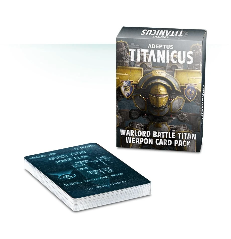 Games Workshop Adeptus Titanicus - Warlord Battle Titan Weapon Card Pack 3 Games Workshop Adeptus Titanicus - Warlord Battle Titan Weapon Card Pack