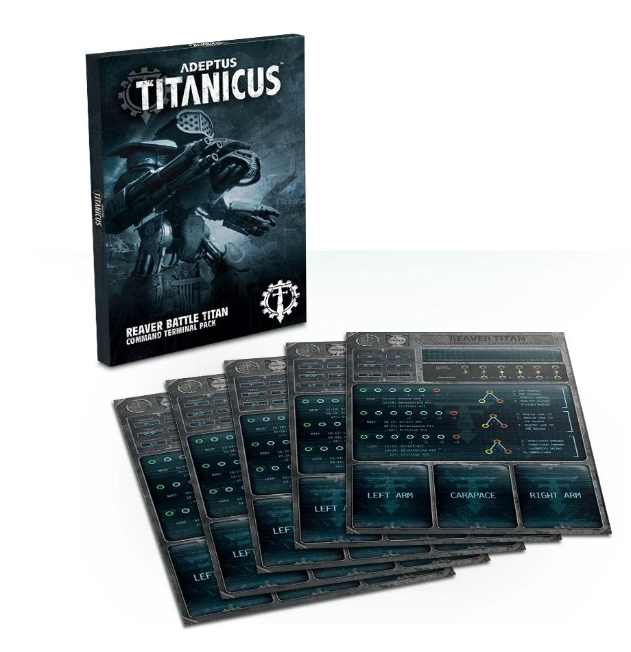 Games Workshop Adeptus Titanicus - Reaver Battle Titan Command Terminal Pack 3 Games Workshop Adeptus Titanicus - Reaver Battle Titan Command Terminal Pack
