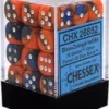 Chessex : 12mm D6 Set Blue-Orange/White Gaming Accessories 2 Chessex : 12mm D6 Set Blue-Orange/White Gaming Accessories