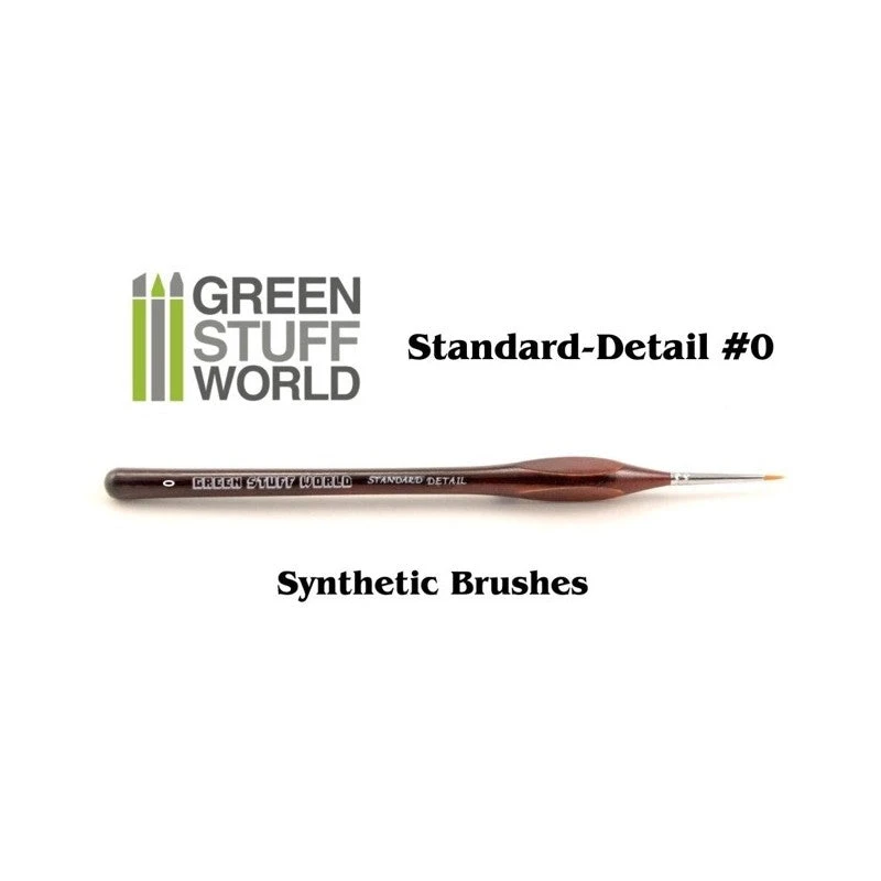 Green Stuff World Standard Detail #0 Synthetic Brush 3 Green Stuff World Standard Detail #0 Synthetic Brush