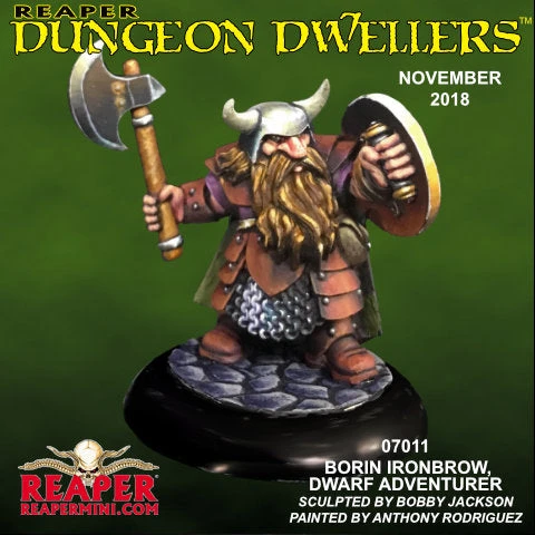 Reaper Dungeon Dwellers - Borin Ironbrow, Dwarf Fighter Dungeons & Dragons 3 Reaper Dungeon Dwellers - Borin Ironbrow, Dwarf Fighter Dungeons & Dragons