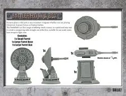 Gale Force Nine Battlefield In A Box: Galactic Warzones - Defense Turrets