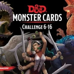 Gale Force Nine Dungeons & Dragons - Monster Cards : Challenge 6-16