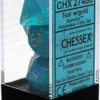 Chessex : Polyhedral 7-die Set Borealis Teal/Gold
