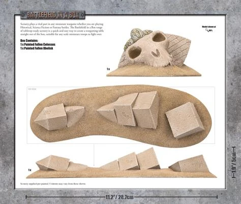 Gale Force Nine Battlefield In A Box: Forgotten City - Fallen Colossus 4 Gale Force Nine Battlefield In A Box: Forgotten City - Fallen Colossus