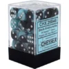 Chessex : 12mm D6 Set Black-Shell/White 2 Chessex : 12mm D6 Set Black-Shell/White