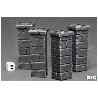 Dungeons & Dragons Reaper Bones- Graveyard Fencepsts (4) 3 Dungeons & Dragons Reaper Bones- Graveyard Fencepsts (4)