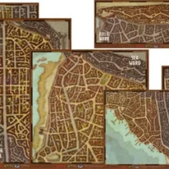 Gale Force Nine Fantasy Waterdeep: City Wards Map