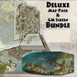 Modiphius Role Playing Games Odyssey Of The Dragonlords RPG: Map Pack & GM Screen