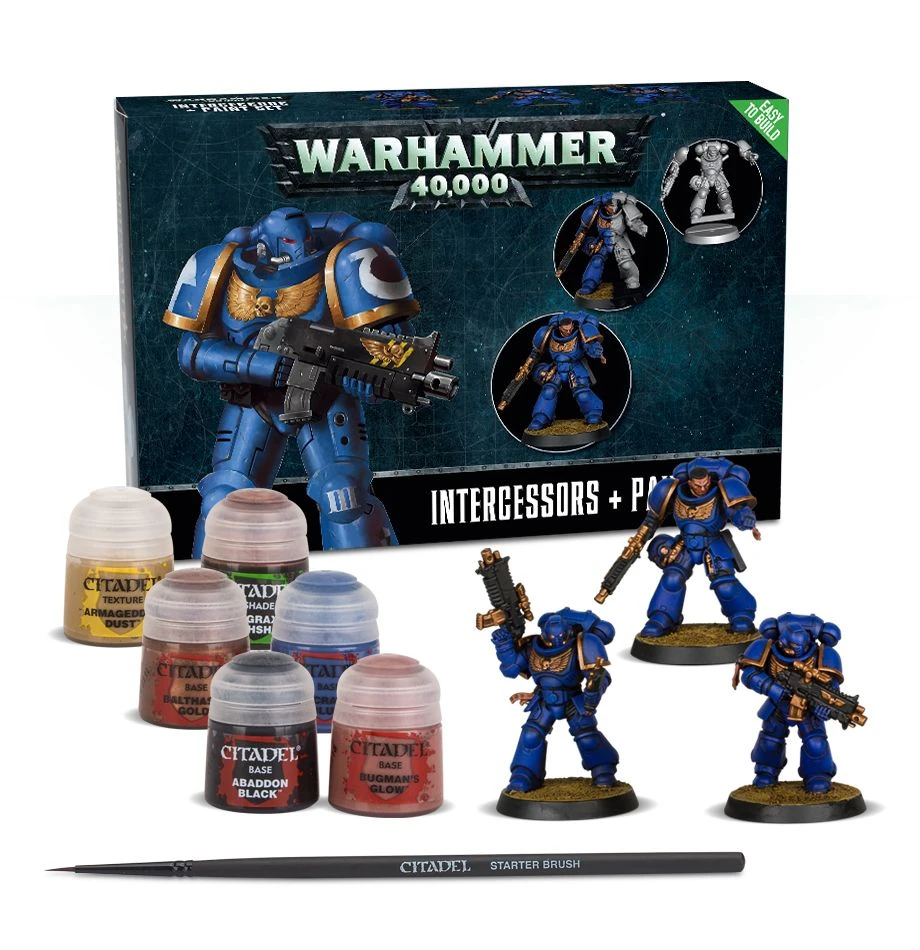 Games Workshop Intercessors + Paint Set 3 Games Workshop Intercessors + Paint Set