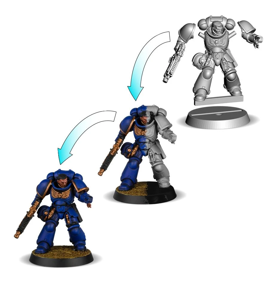 Games Workshop Intercessors + Paint Set 4 Games Workshop Intercessors + Paint Set