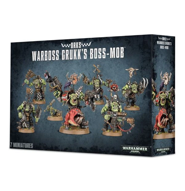 Games Workshop Orks Warboss Grukk's Boss Mob 3 Games Workshop Orks Warboss Grukk's Boss Mob