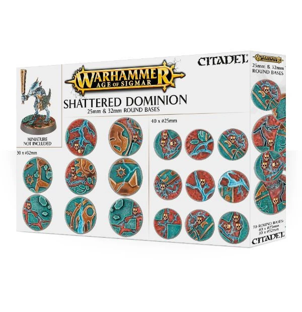 Games Workshop Shattered Dominion 25 & 32mm Round Bases 5 Games Workshop Shattered Dominion 25 & 32mm Round Bases