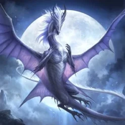 Gamermats - White Dragon Of The Night