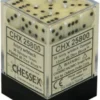 Chessex : 12mm D6 Set Ivory/Black 2 Chessex : 12mm D6 Set Ivory/Black