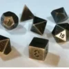 Chessex: Solid Metal Old Brass Polyhedral 7-Dice Set Gaming Accessories 1 Chessex: Solid Metal Old Brass Polyhedral 7-Dice Set Gaming Accessories