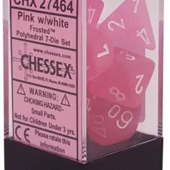 Gaming Accessories Chessex : Polyhedral Frosted Pink/Blue 7 Die Set