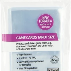 Ultimate Guard Gaming Accessories Tarot Card Sleeves : Clear (50)