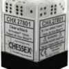 Chessex : 12mm D6 Set Clear W/black Frosted Gaming Accessories 1 Chessex : 12mm D6 Set Clear W/black Frosted Gaming Accessories