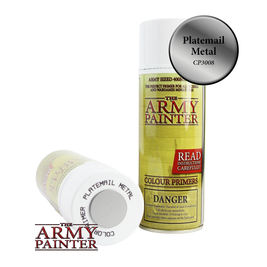 Army Painter Paints SPRAY Paint: Platemail Metal 3 Army Painter Paints SPRAY Paint: Platemail Metal