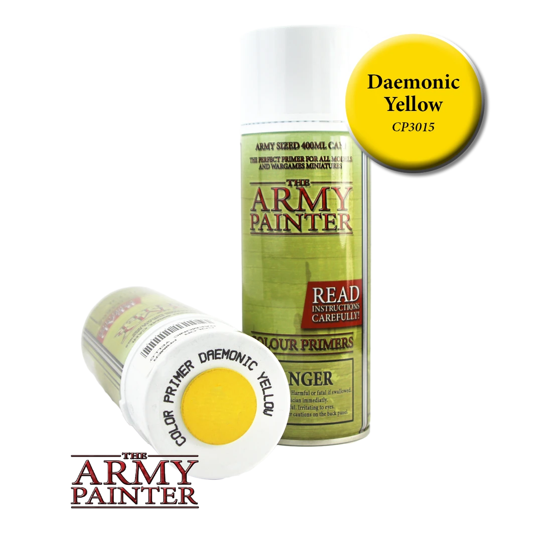 Army Painter SPRAY Paint: Daemonic Yellow 3 Army Painter SPRAY Paint: Daemonic Yellow