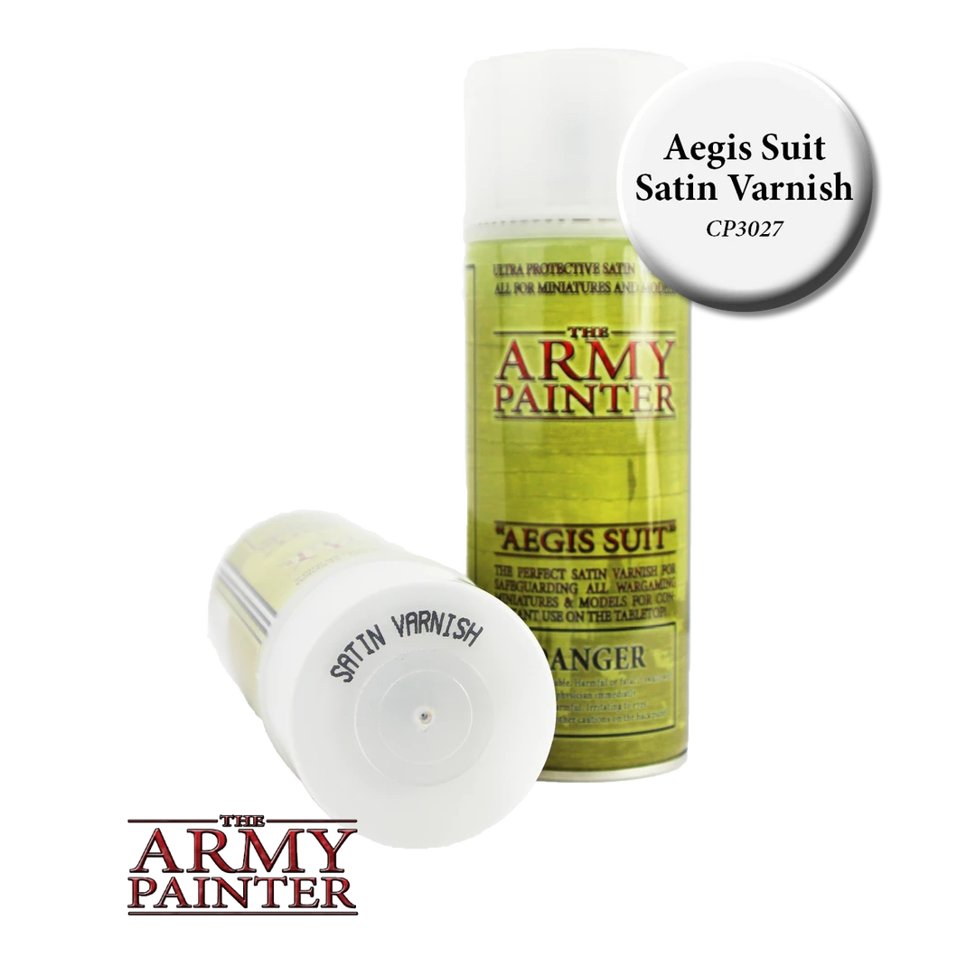 Army Painter Paints SPRAY Paint: Aegis Suit Satin Varnish 3 Army Painter Paints SPRAY Paint: Aegis Suit Satin Varnish