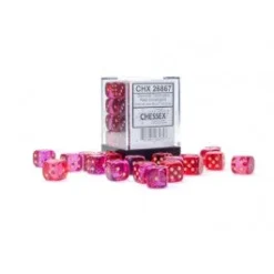 Chessex : 12mm D6 Gemini Translucent Red-Violet/Gold Gaming Accessories