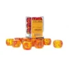 Gaming Accessories Chessex : 16mm D6 Gemini Translucent Red-Yellow/Gold 2 Gaming Accessories Chessex : 16mm D6 Gemini Translucent Red-Yellow/Gold