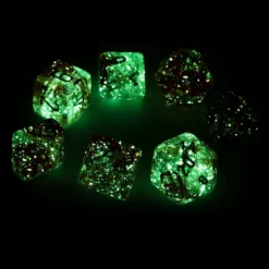 Chessex : Lab Dice - Polyhedral 7-die Set Nebula Red/Silver