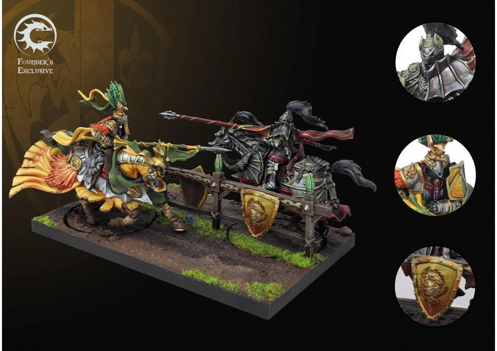 Para Bellum Conquest : Hundred Kingdoms - Founder's Exclusive Retinue Diorama - "The Joust" 3 Para Bellum Conquest : Hundred Kingdoms - Founder's Exclusive Retinue Diorama - "The Joust"