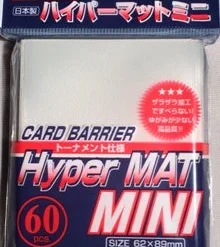 KMC Mini Size Matte Sleeves : Clear (60) Gaming Accessories