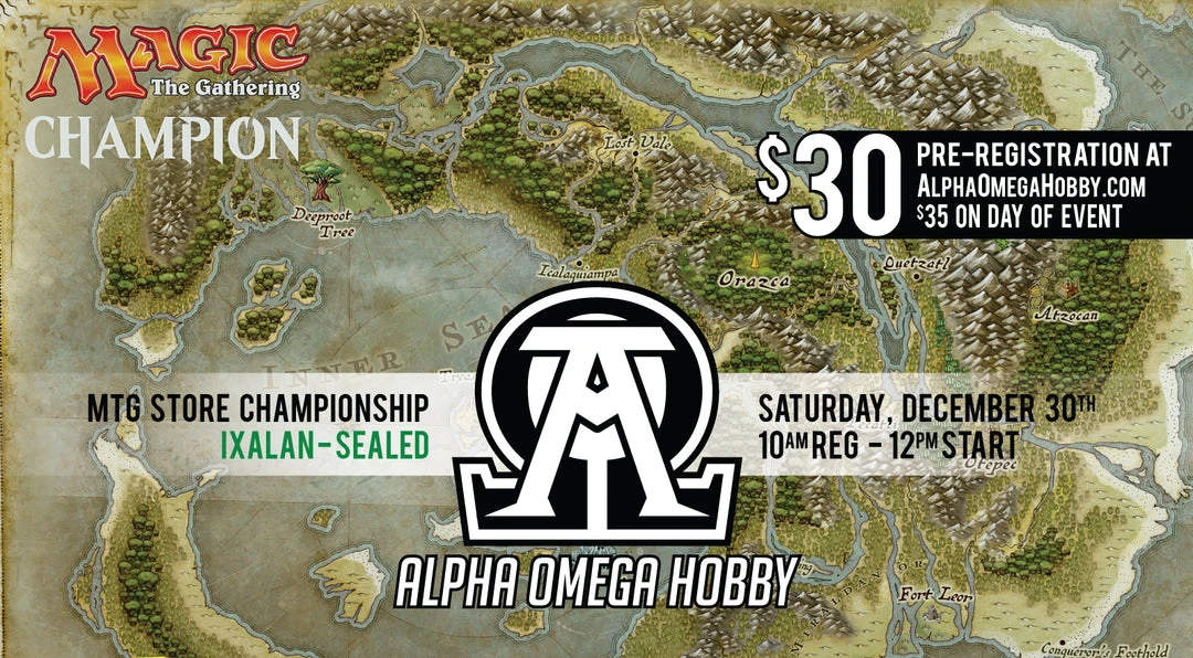 Alpha Omega Hobby MTG Store Championship Ticket 3 Alpha Omega Hobby MTG Store Championship Ticket