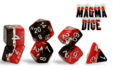 Gate Keeper Games Supernova; Magma 7 Dice Set 3 Gate Keeper Games Supernova; Magma 7 Dice Set