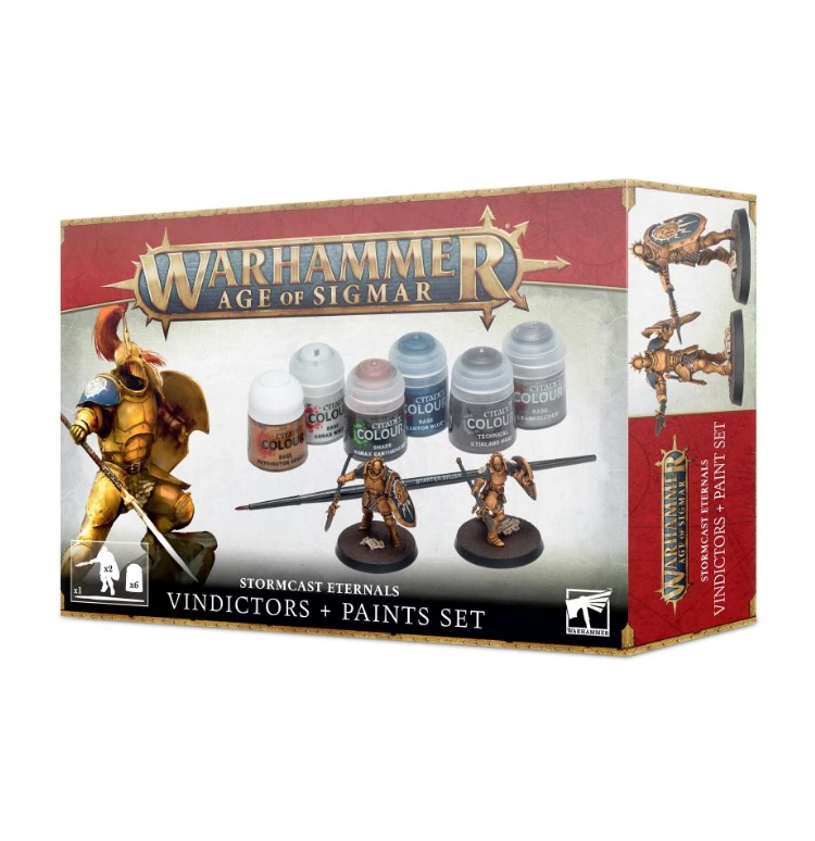 Games Workshop Stormcast Eternals Vindicators + Paint Set 3 Games Workshop Stormcast Eternals Vindicators + Paint Set