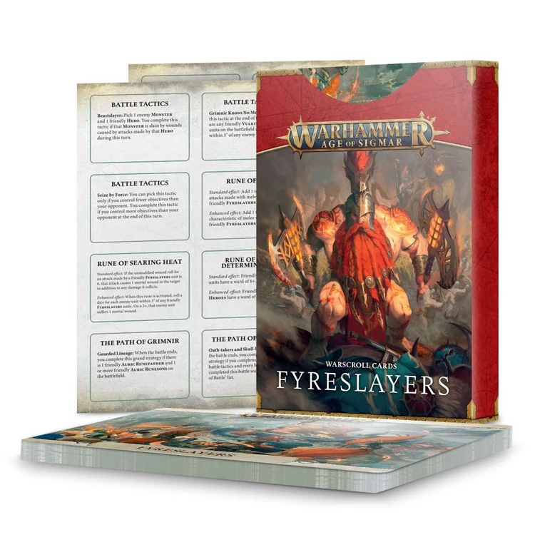 Games Workshop Warscroll Cards : Fyreslayers 3 Games Workshop Warscroll Cards : Fyreslayers