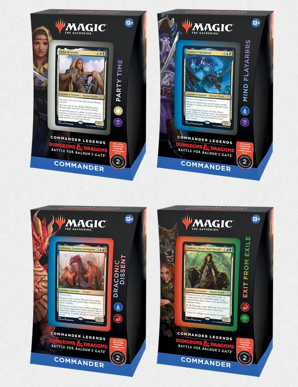 Wizards Of The Coast MtG: Battle For Baldur's Gate Commander Deck - (4 Options) Magic The Gathering 3 Wizards Of The Coast MtG: Battle For Baldur's Gate Commander Deck - (4 Options) Magic The Gathering