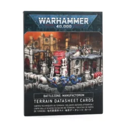 Games Workshop Battlezone : Manufactorum - Terrrain Datasheet Cards