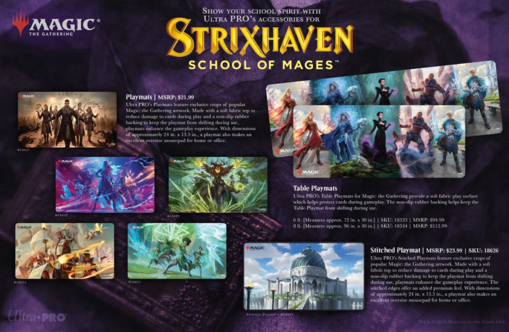 Ultra Pro Strixhaven Playmat (9 Variants) Magic The Gathering 3 Ultra Pro Strixhaven Playmat (9 Variants) Magic The Gathering