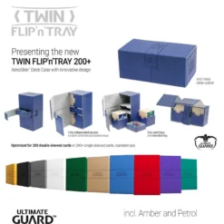 Ultimate Guard : Twin Flip 'n' Tray 200+ (12 Color Opitions)