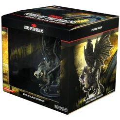 Wizards Of The Coast D&D Premium Painted Figure: Adult Black Dragon
