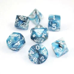 Gaming Accessories Chessex : Polyhedral 7-die Set Slate/White
