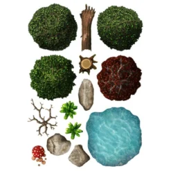 Loke Battlemats Add-on Scenery For Battlemats - Wilderness