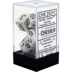 Gaming Accessories Chessex : Polyhedral 7-die Set Arctic Camo