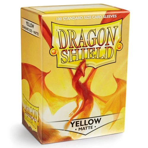Arcane Tinmen Gaming Accessories Dragon Shield: Yellow - Matte (100) 3 Arcane Tinmen Gaming Accessories Dragon Shield: Yellow - Matte (100)