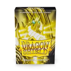 Arcane Tinmen Gaming Accessories Dragon Shields : Yellow - Matte (60 Count Japanese Size)