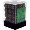 Chessex : 12mm D6 Set Green-Purple/Gold Gaming Accessories