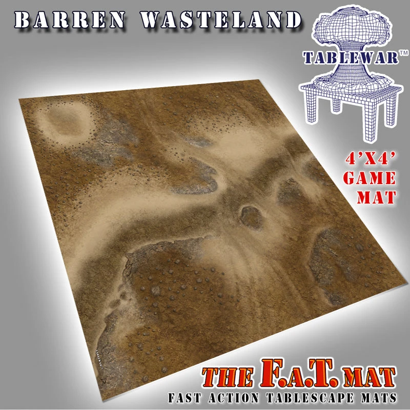 TableWar Barren Wasteland 4 X 4 FAT Mat 3 TableWar Barren Wasteland 4 X 4 FAT Mat