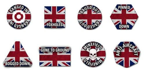 Battlefront Team Yankee : British Token Set 3 Battlefront Team Yankee : British Token Set
